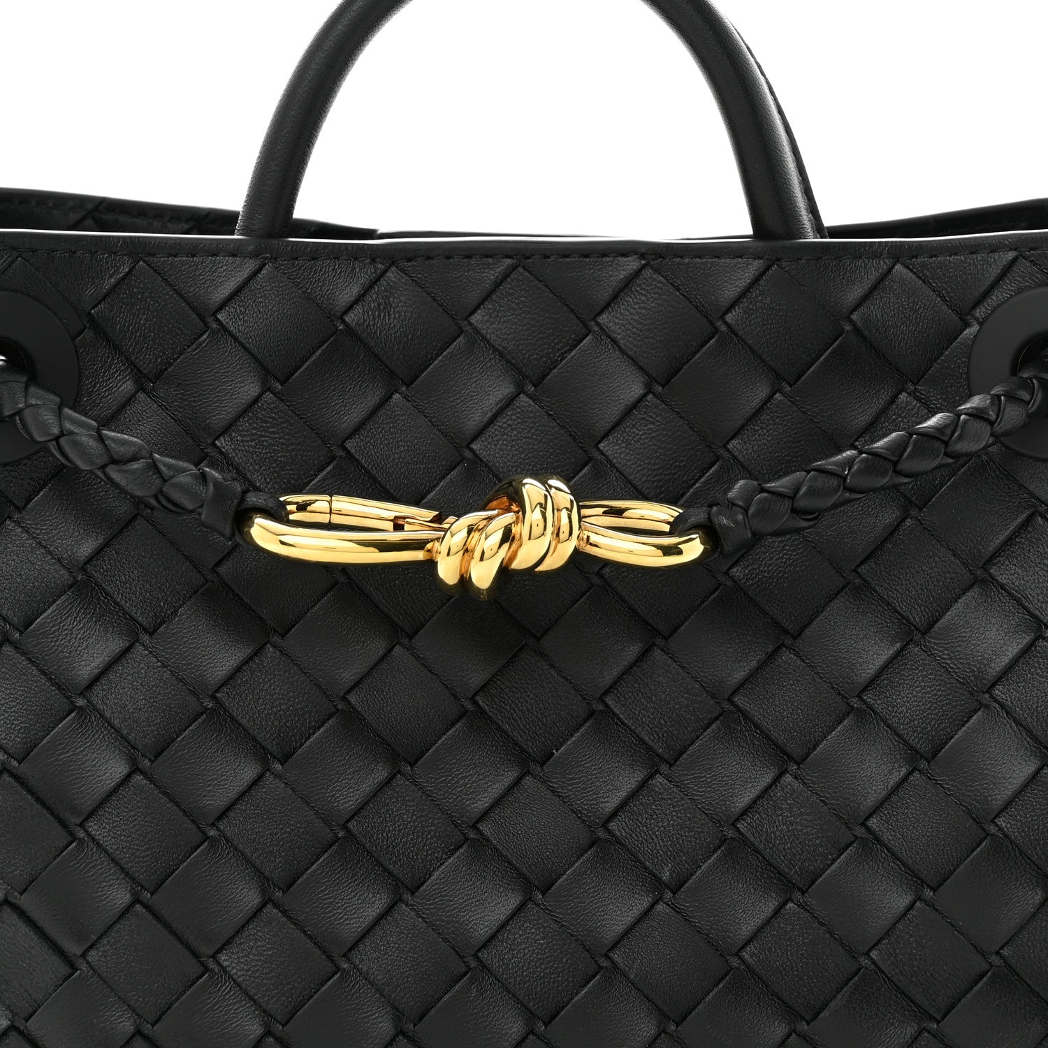 Bottega Veneta Nappa Intrecciato Small Andiamo Shoulder Bag Black 8 of 12