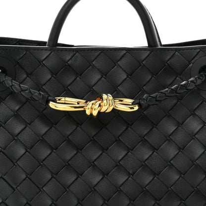 Bottega Veneta Nappa Intrecciato Small Andiamo Shoulder Bag Black 8 of 12