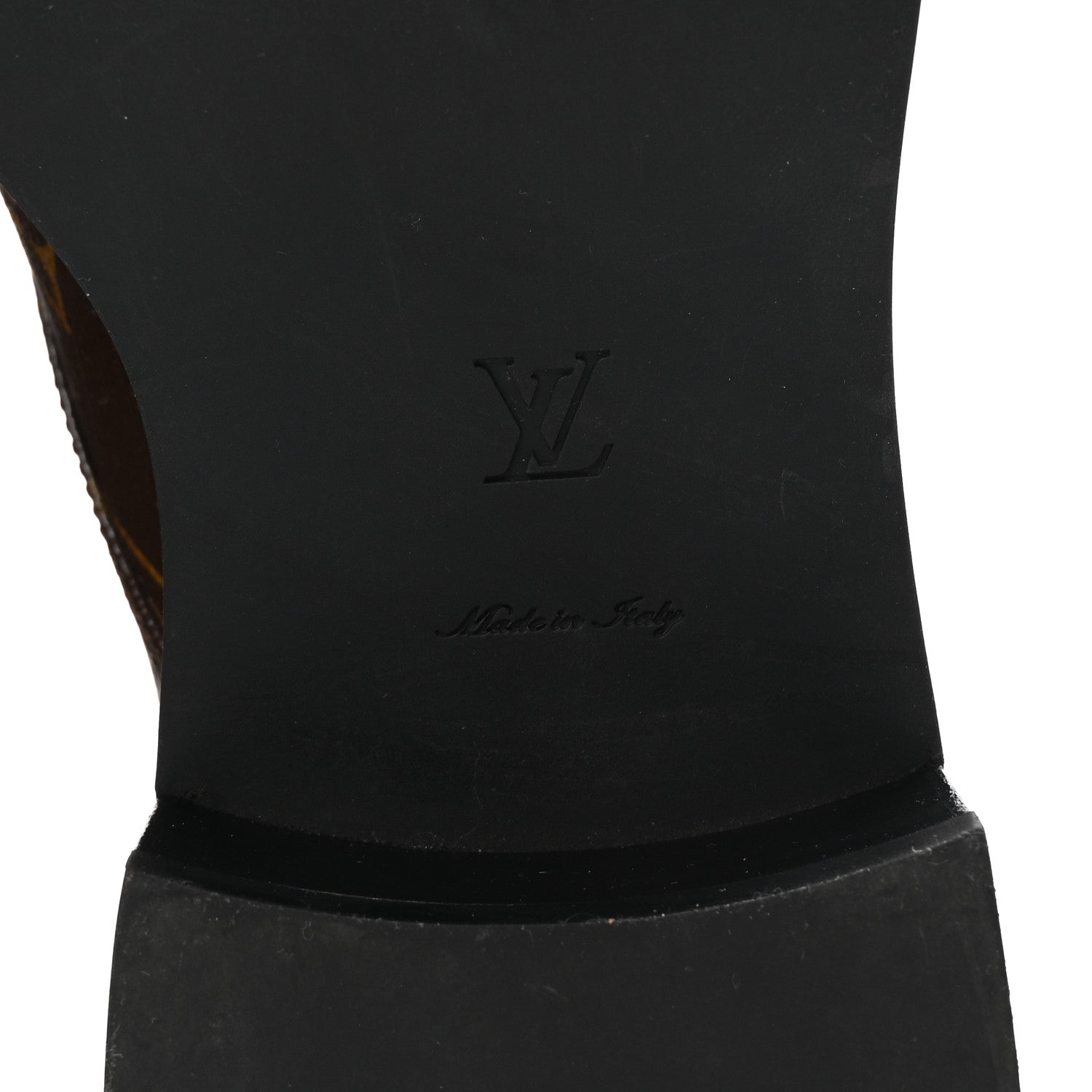 Louis Vuitton Calfskin Monogram Wonderland Flat Ranger Boots 40 Black 7 of 9