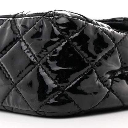 Chanel Patent Quilted Medium Double Flap Black 10 of 11