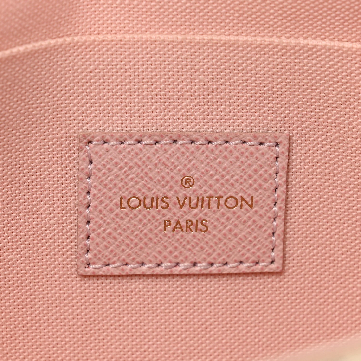 Louis Vuitton Damier Azur Pochette Felicie Chain Wallet Rose Ballerine 5 of 6