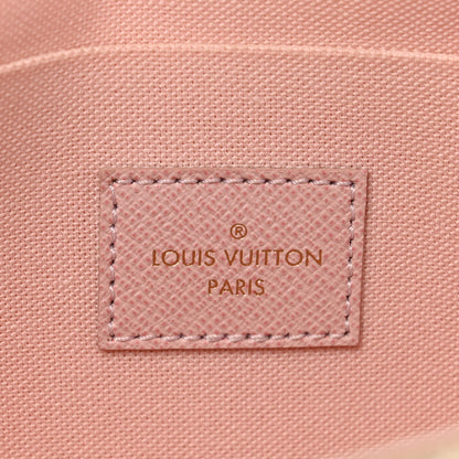 Louis Vuitton Damier Azur Pochette Felicie Chain Wallet Rose Ballerine 5 of 6