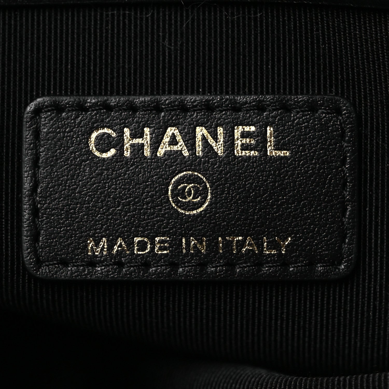 Chanel Satin Quilted Chain Around Medium Cosmetic Case Black 7 of 12