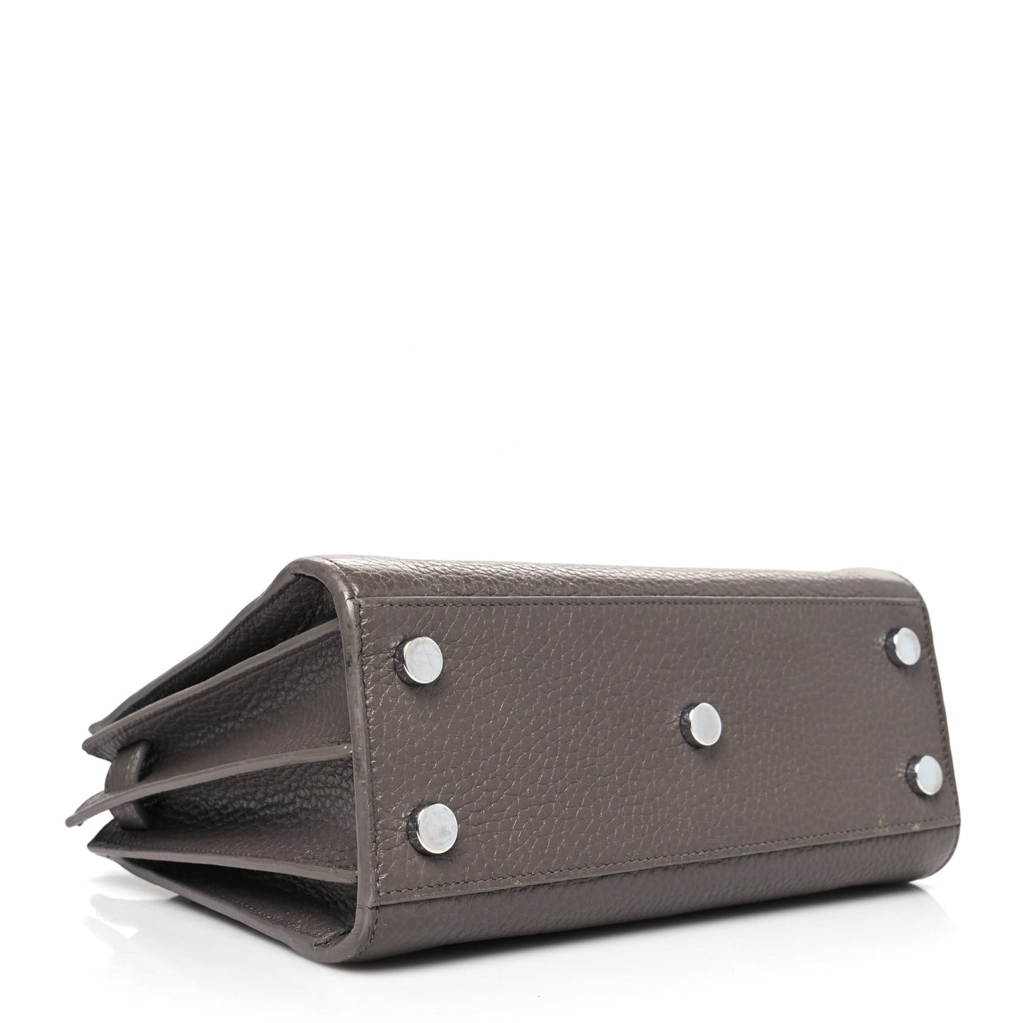 Grained Calfskin Nano Sac De Jour Fog