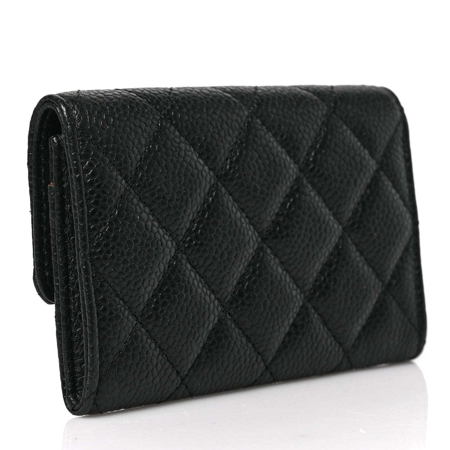 Chanel Caviar Quilted Flap Card Holder Black 3 of 8