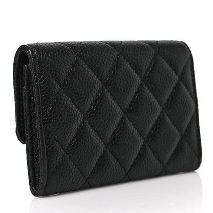 Chanel Caviar Quilted Flap Card Holder Black 3 of 8