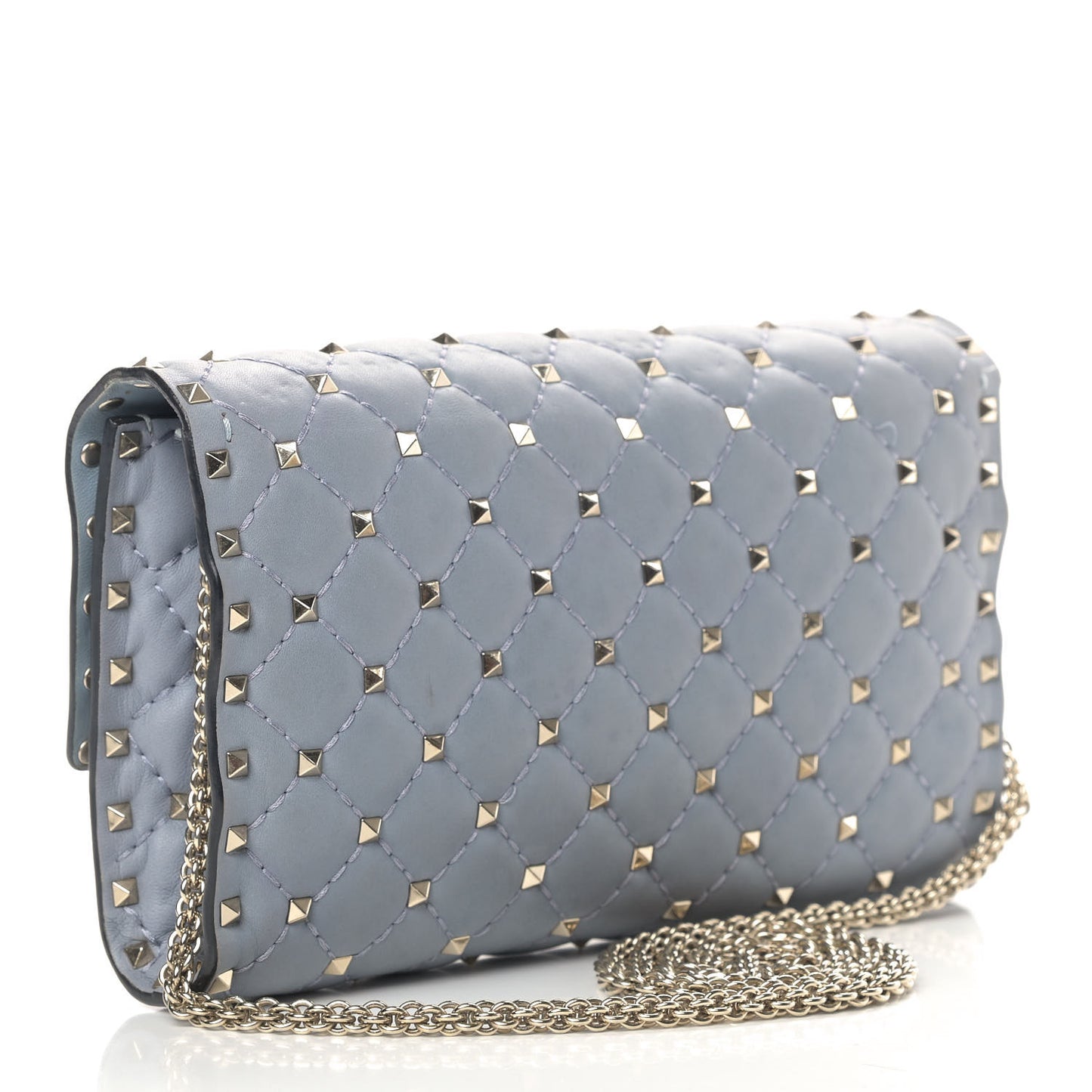 Nappa Rockstud Spike Wallet on Chain Nube