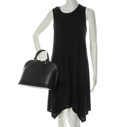 Louis Vuitton Epi Alma PM Black 2 of 7