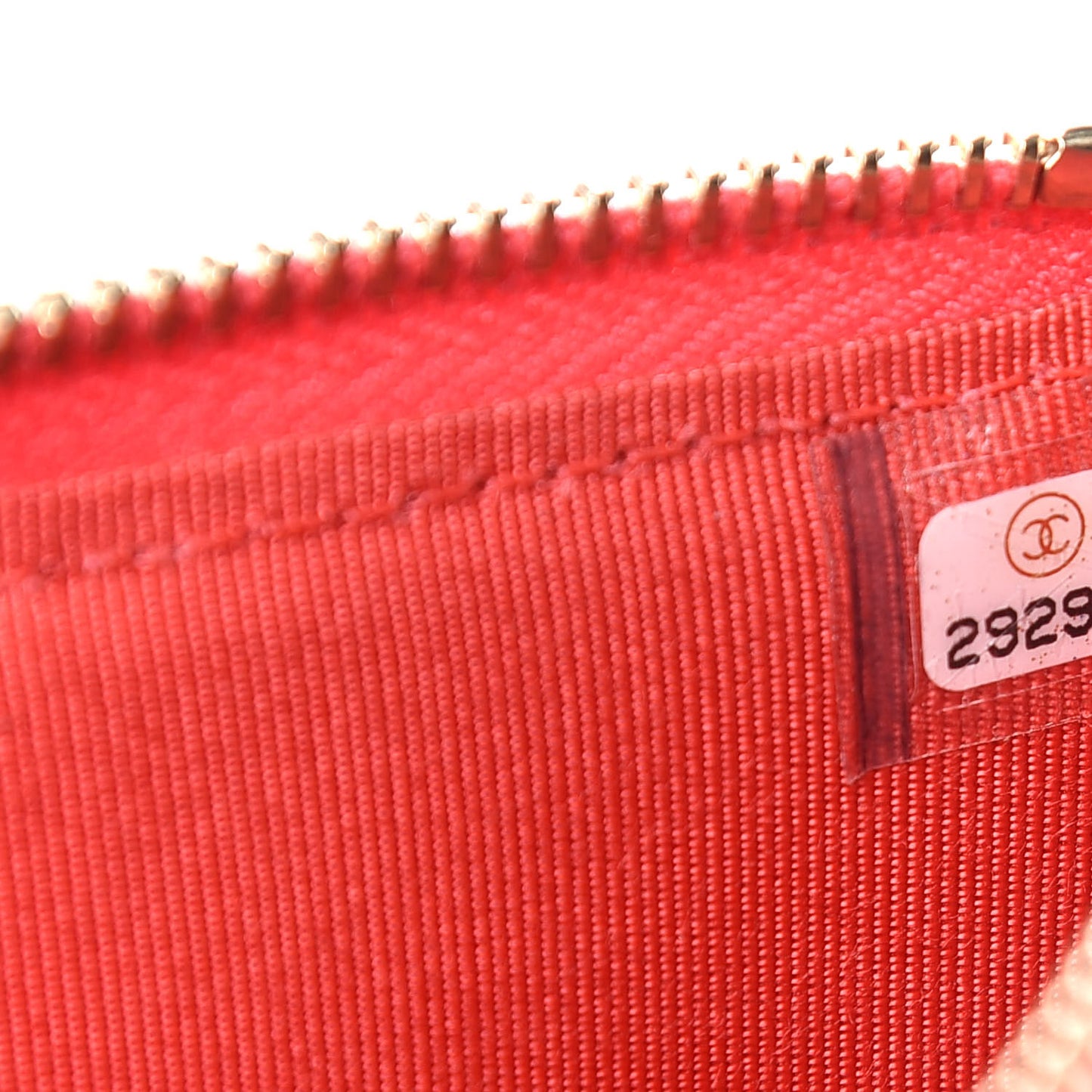 Caviar Quilted Classic Flat Wallet Pouch Red