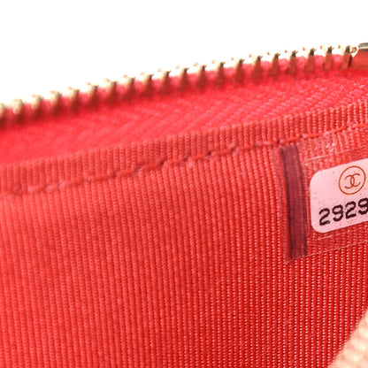 Chanel Caviar Quilted Classic Flat Wallet Pouch Red 7 of 8
