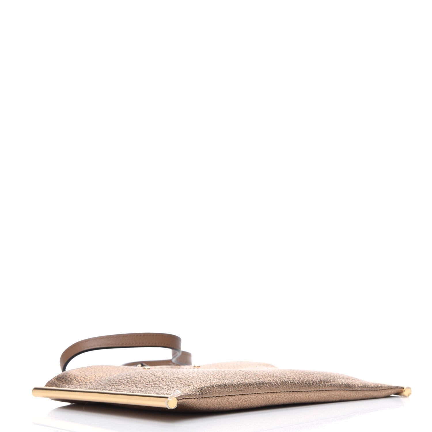 Chloe Metallic Calfskin Mini Roy Chain Pouch Gold 3 of 4
