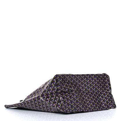 Goyard Goyardine Saint Louis Claire Voie GM Black Purple 4 of 9