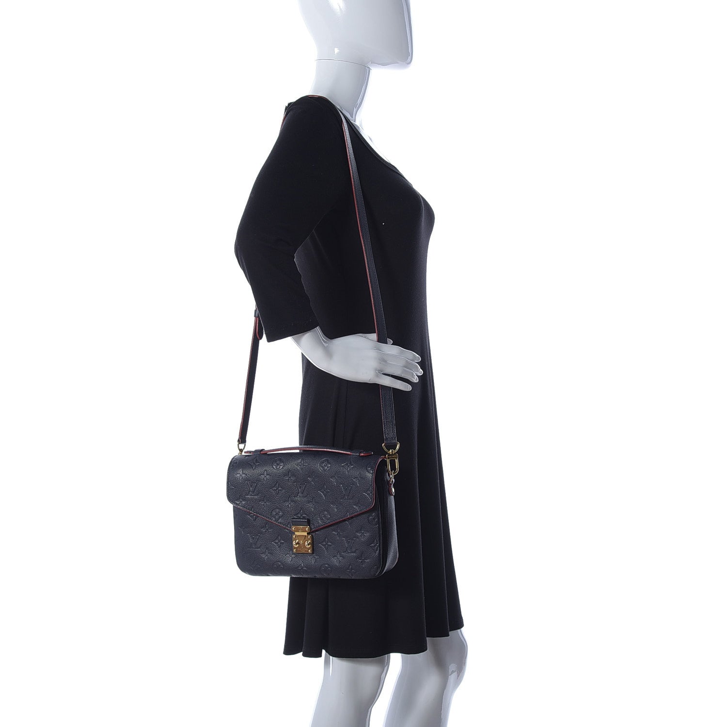 Louis Vuitton Empreinte Pochette Metis Marine Rouge 2 of 14