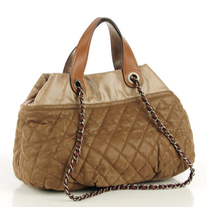 Chanel Iridescent Calfskin Small In The Mix Tote Light Brown 3 of 7
