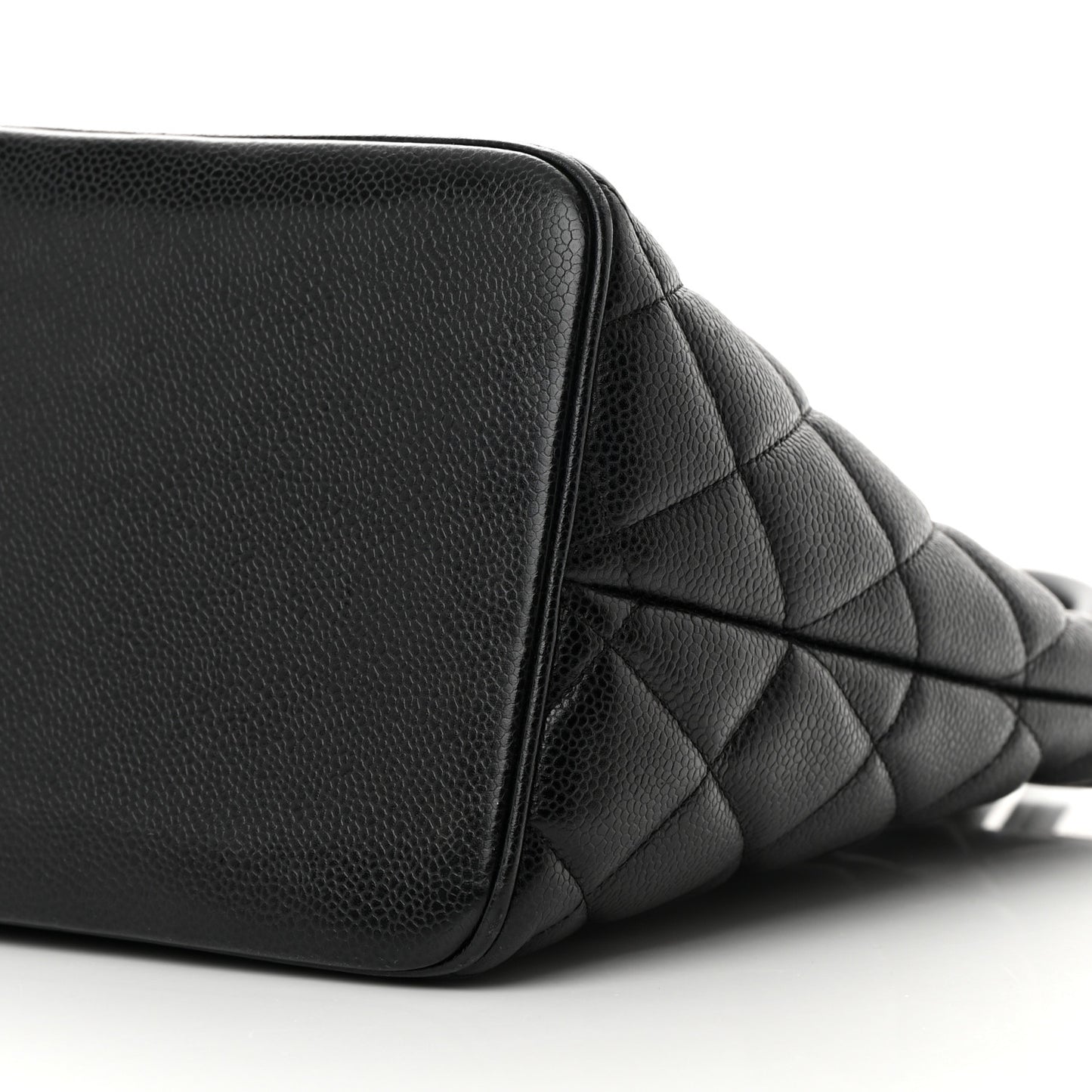 Caviar Quilted Medallion Tote Black