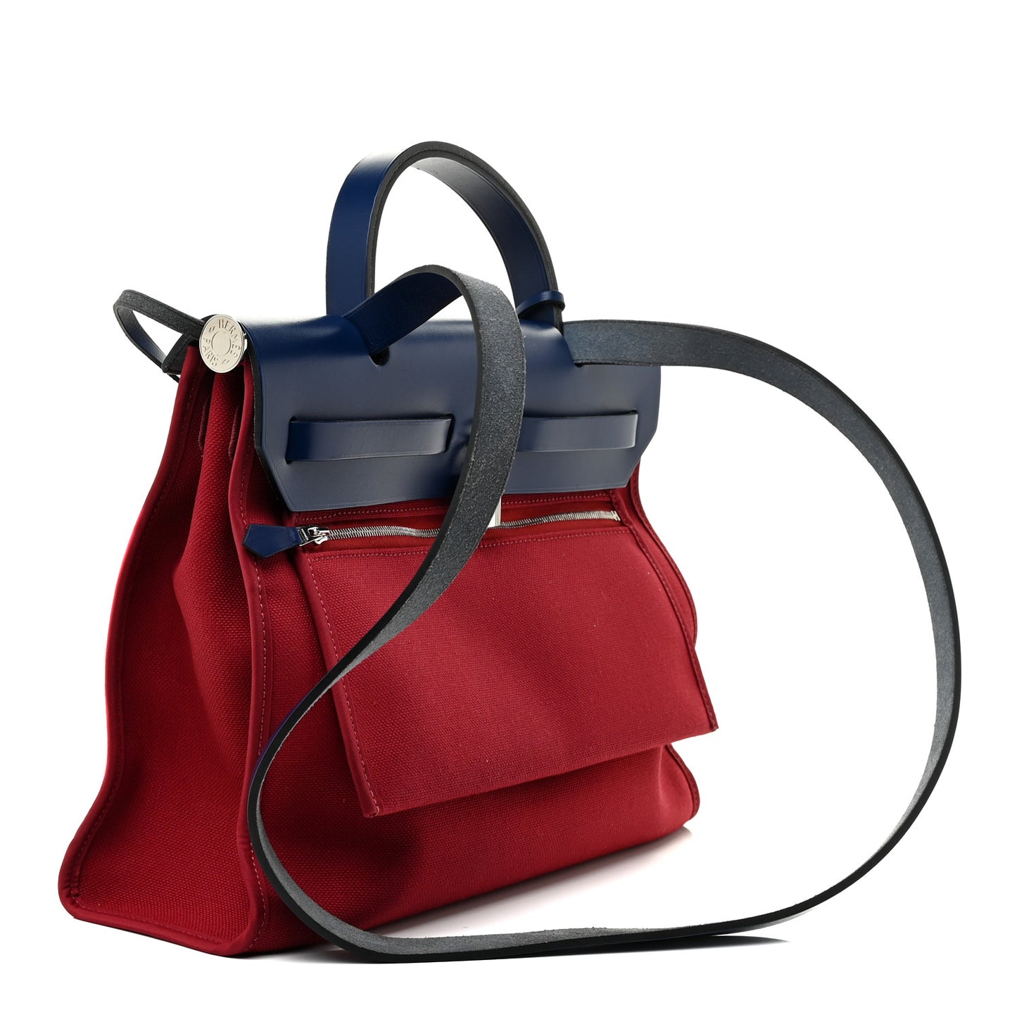 Military Toile Vache Hunter Herbag Zip 31 PM Rouge Grenat Bleu Saphir