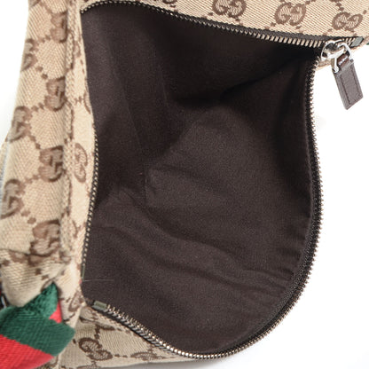 Gucci Monogram Web Belt Bag Dark Brown 5 of 8