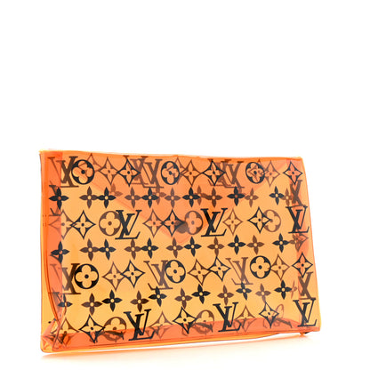 Louis Vuitton PVC Monogram Printed Envelope Pouch Orange 3 of 5