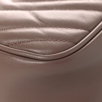 Gucci Calfskin Matelasse Small GG Marmont Chain Shoulder Bag Porcelain Rose 12 of 16