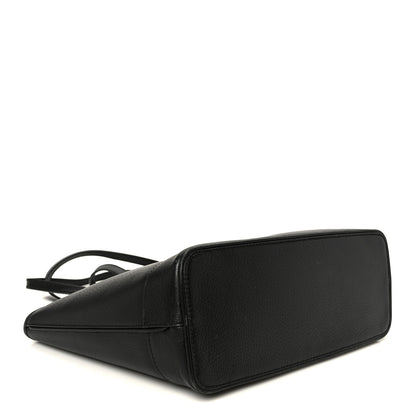 Gucci Textured Dollar Calfskin Small Ophidia Shoulder Tote Bag Black 4 of 10