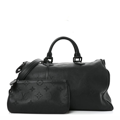 Louis Vuitton Calfskin Monogram Speedy P9 Bandouliere 40 Ultra Black 3 of 10
