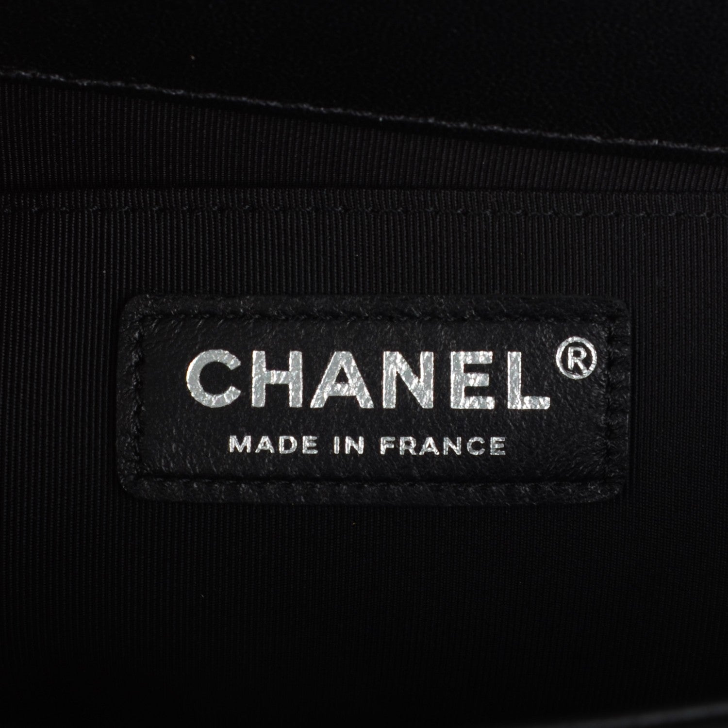 Chanel Lambskin Iridescent PVC Chevron Quilted Medium Boy Flap Black Silver 6 of 7