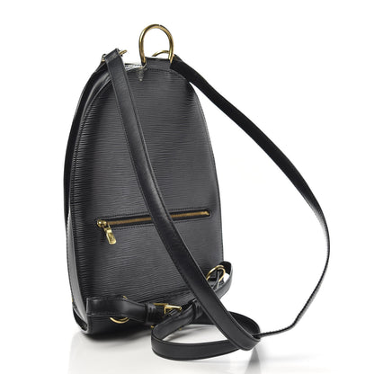 Louis Vuitton Epi Mabillon Backpack Black 2 of 9