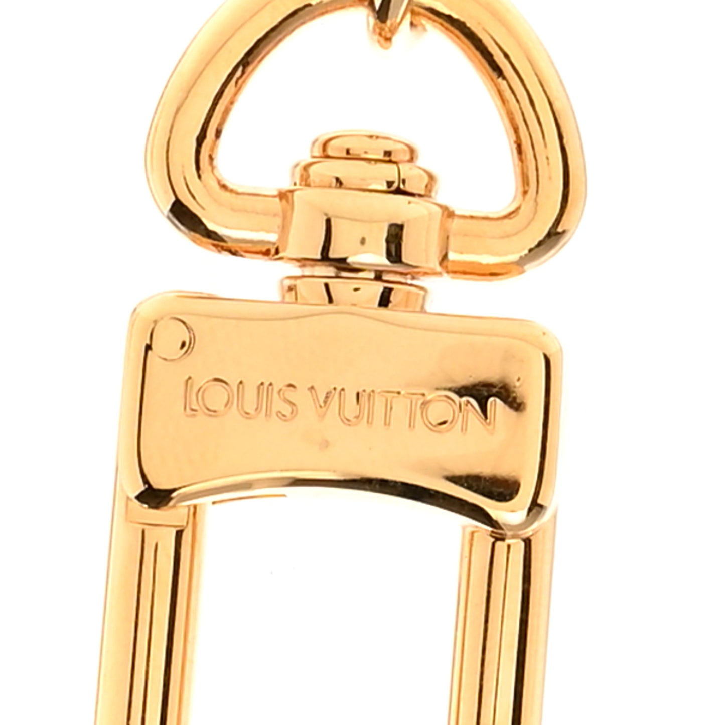 Metal Pochette Extender Key Ring Chain Gold