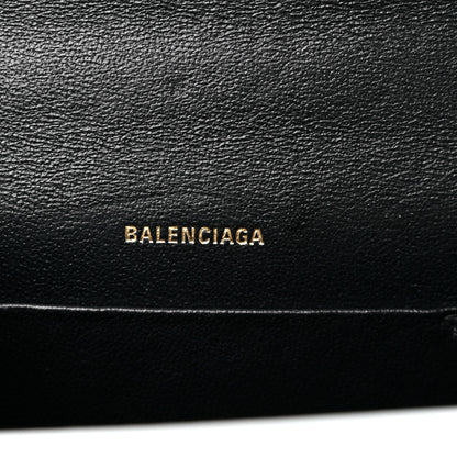 Balenciaga Patent Calfskin Lizard Embossed XS Sharp Top Handle Bag White 6 of 13
