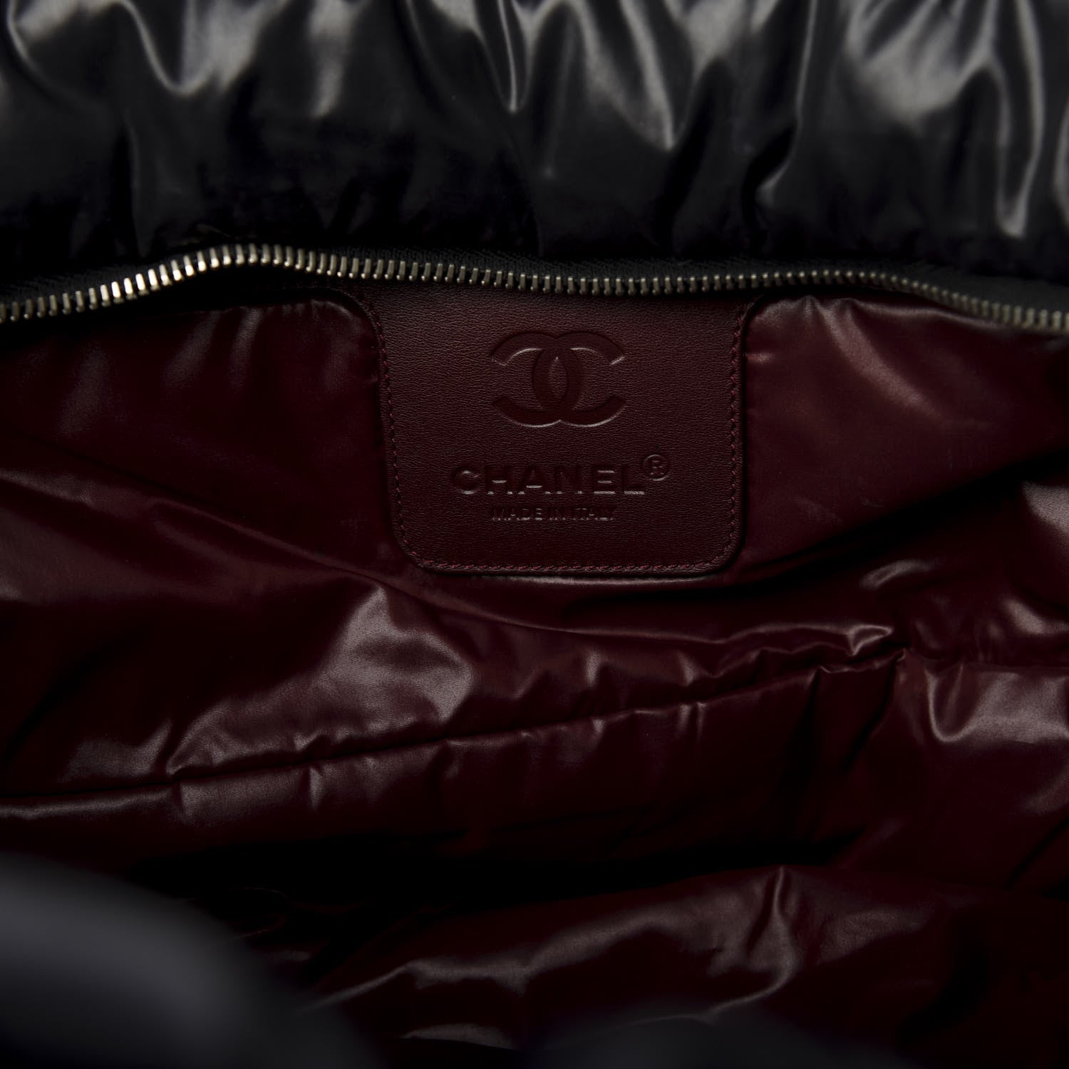 Chanel Nylon Quilted Large Coco Cocoon Tote Black 5 of 9