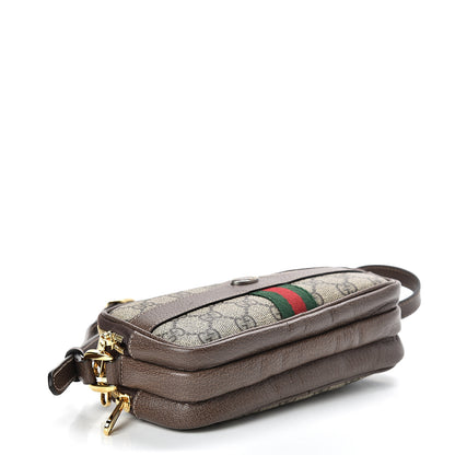 Gucci GG Supreme Monogram Web Mini Ophidia GG Bag Brown 4 of 13
