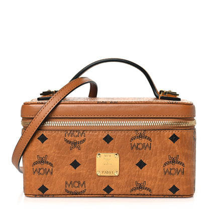 MCM Visetos Vanity Case Cognac 1 of 9