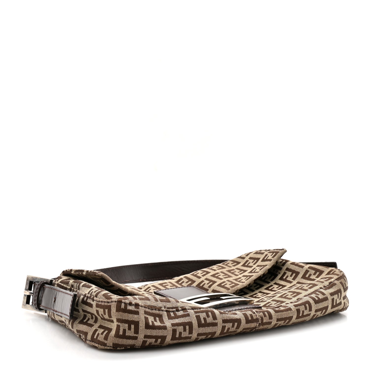 Fendi Zucchino Baguette Toro Mogano Panna 4 of 11