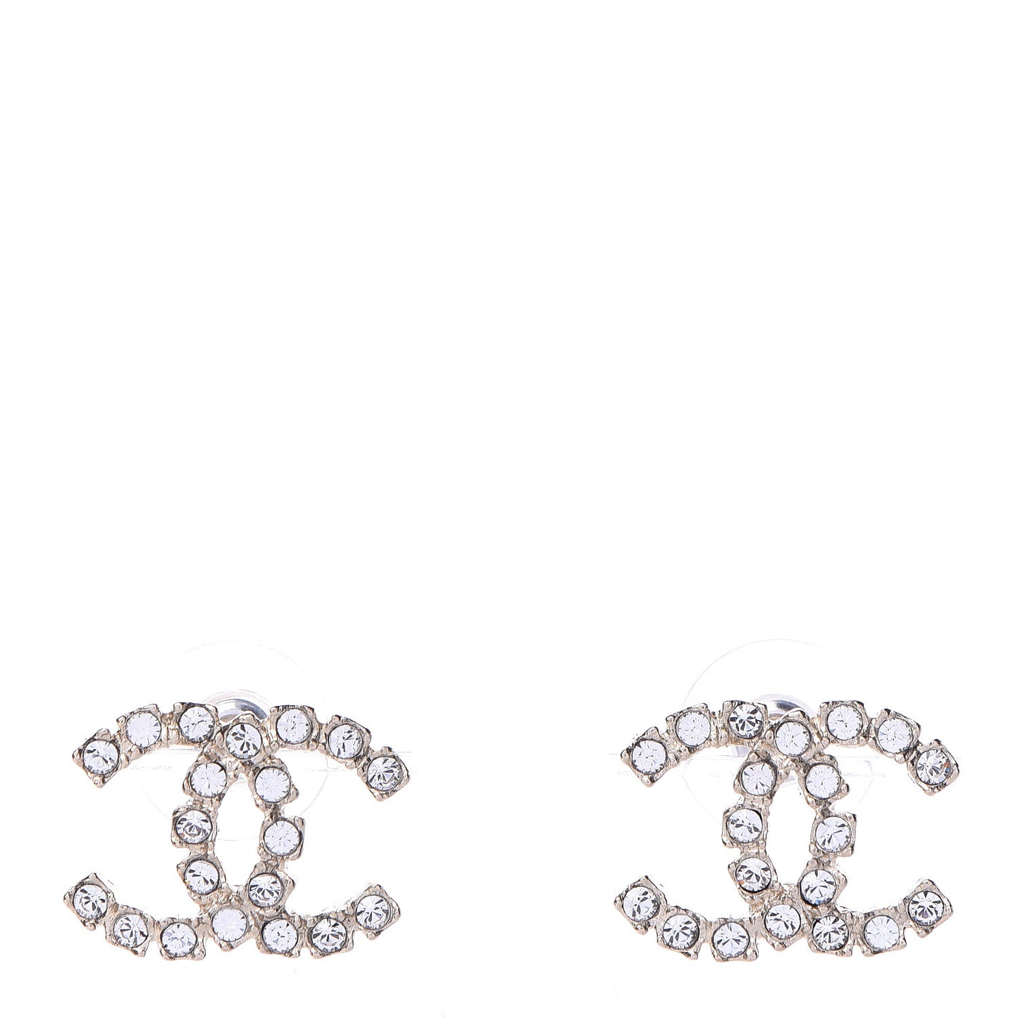 Crystal CC Earrings Gold