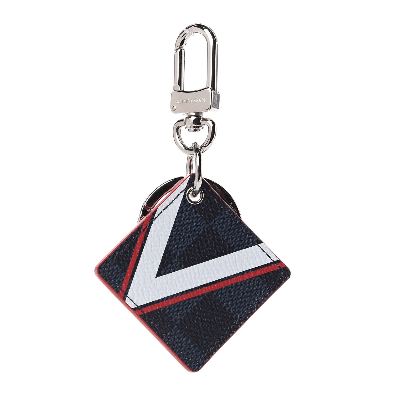 Louis Vuitton Damier Cobalt Latitude America's Cup Key Holder 1 of 3