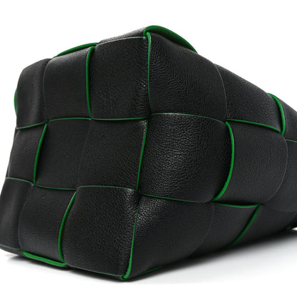 Bottega Veneta Nappa Maxi Intrecciato Mini Cassette Bucket Bag Black Parakeet 9 of 9