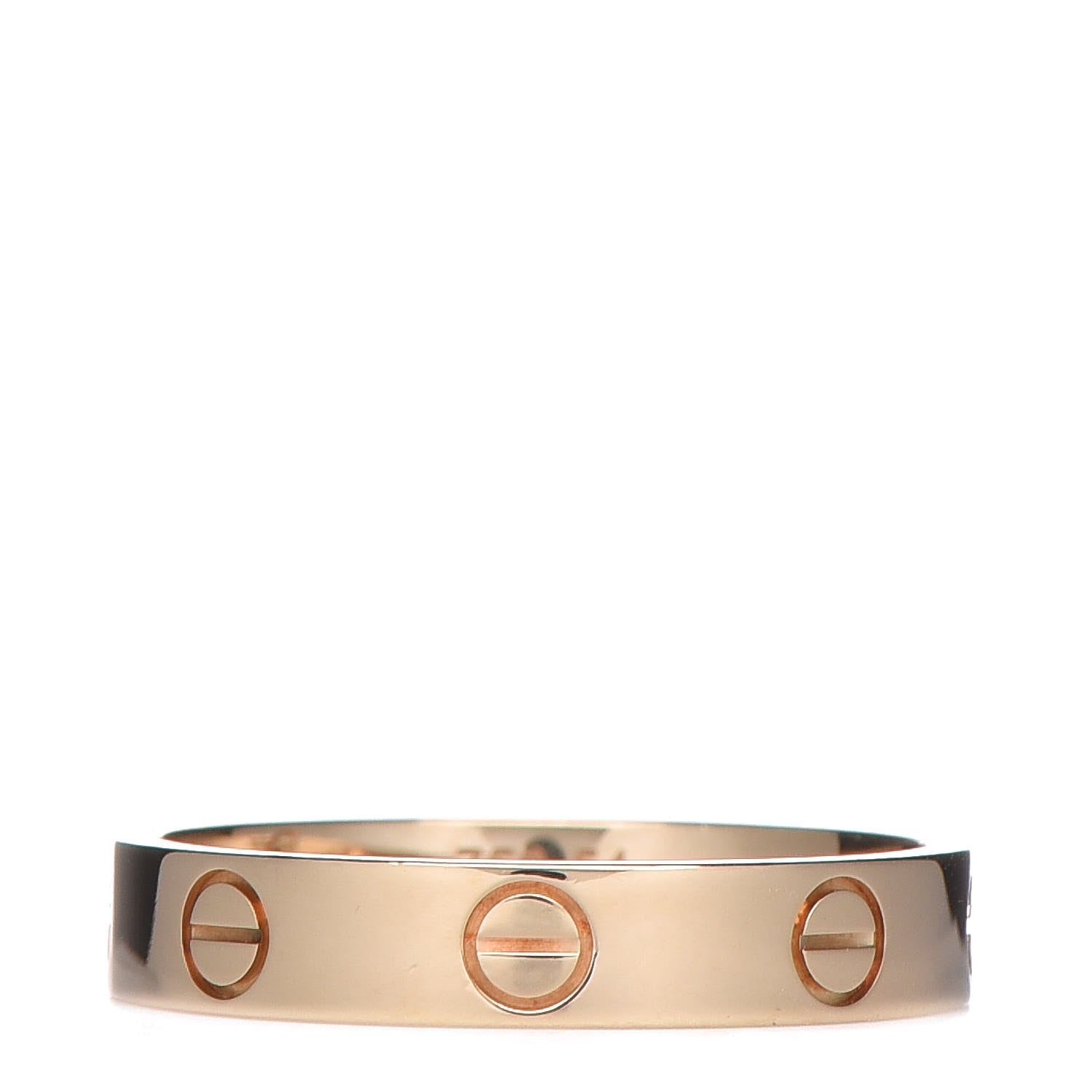Cartier 18K Yellow Gold 3.5mm LOVE Wedding Band Ring 54 6.75 1 of 5
