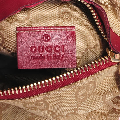 Gucci GG Monogram Web Double Pocket Belt Bag Red 6 of 8