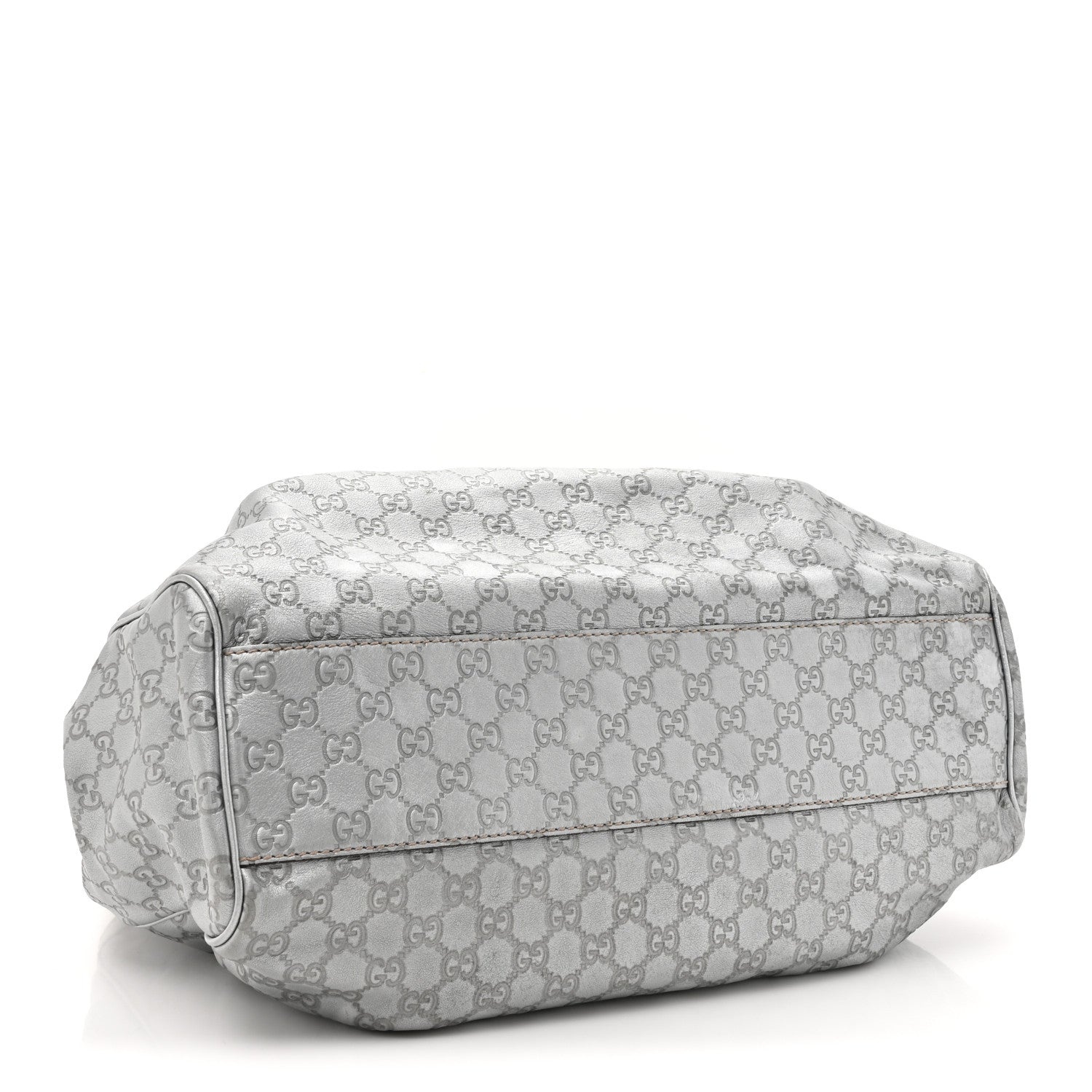 Gucci Guccissima Large Sukey Tote Silver 4 of 15