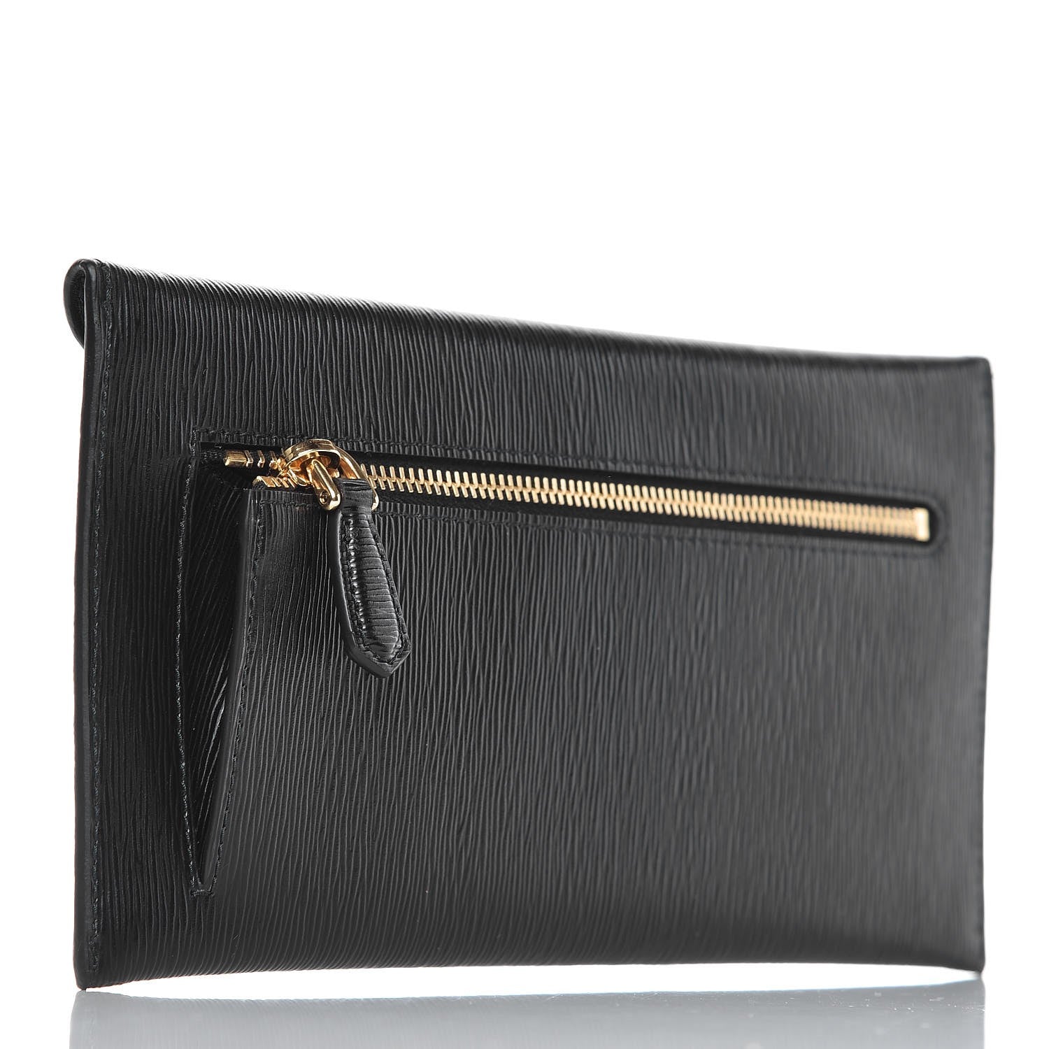 Prada Vitello Move Envelope Wallet Black 3 of 8