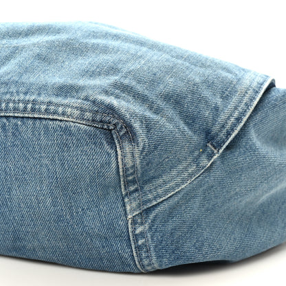 Loewe Washed Denim Medium Squeeze Bag Light Blue 8 of 8