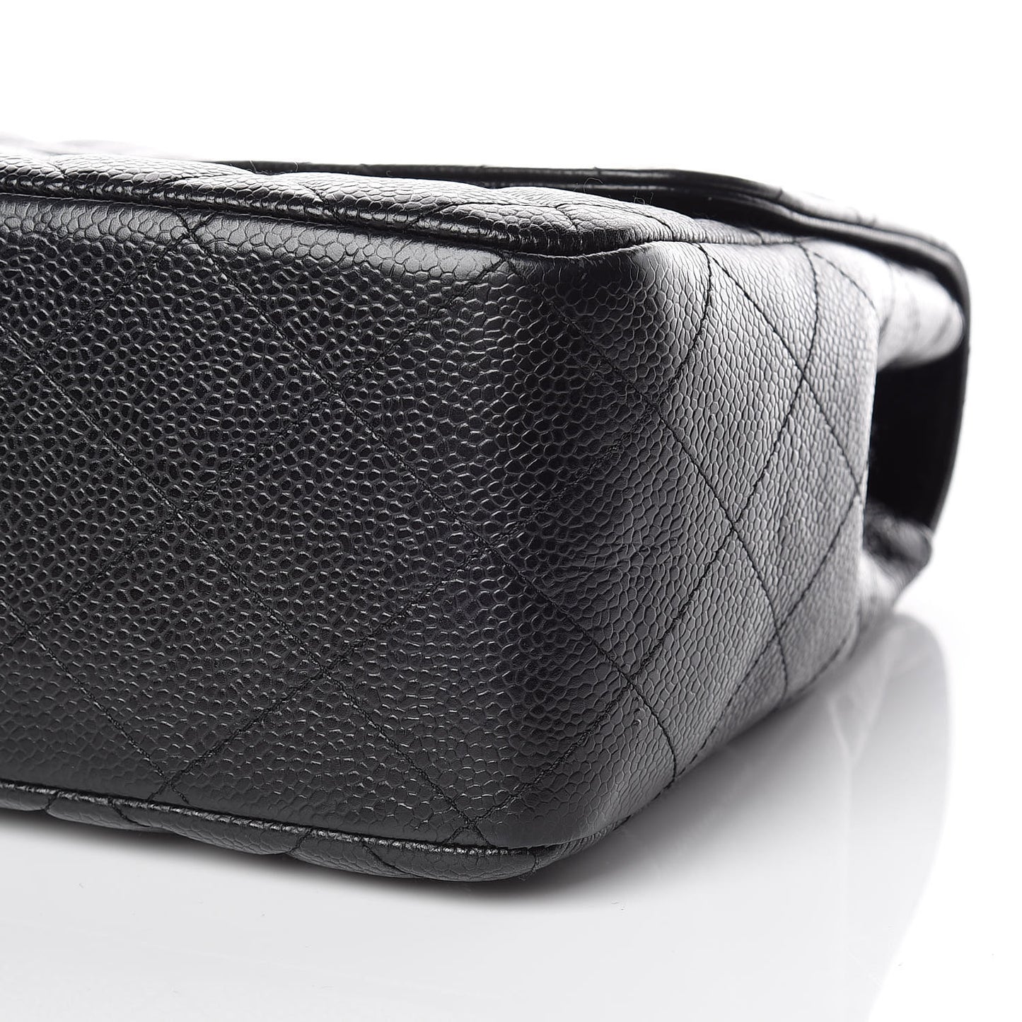 Caviar Quilted Jumbo Single Flap Black