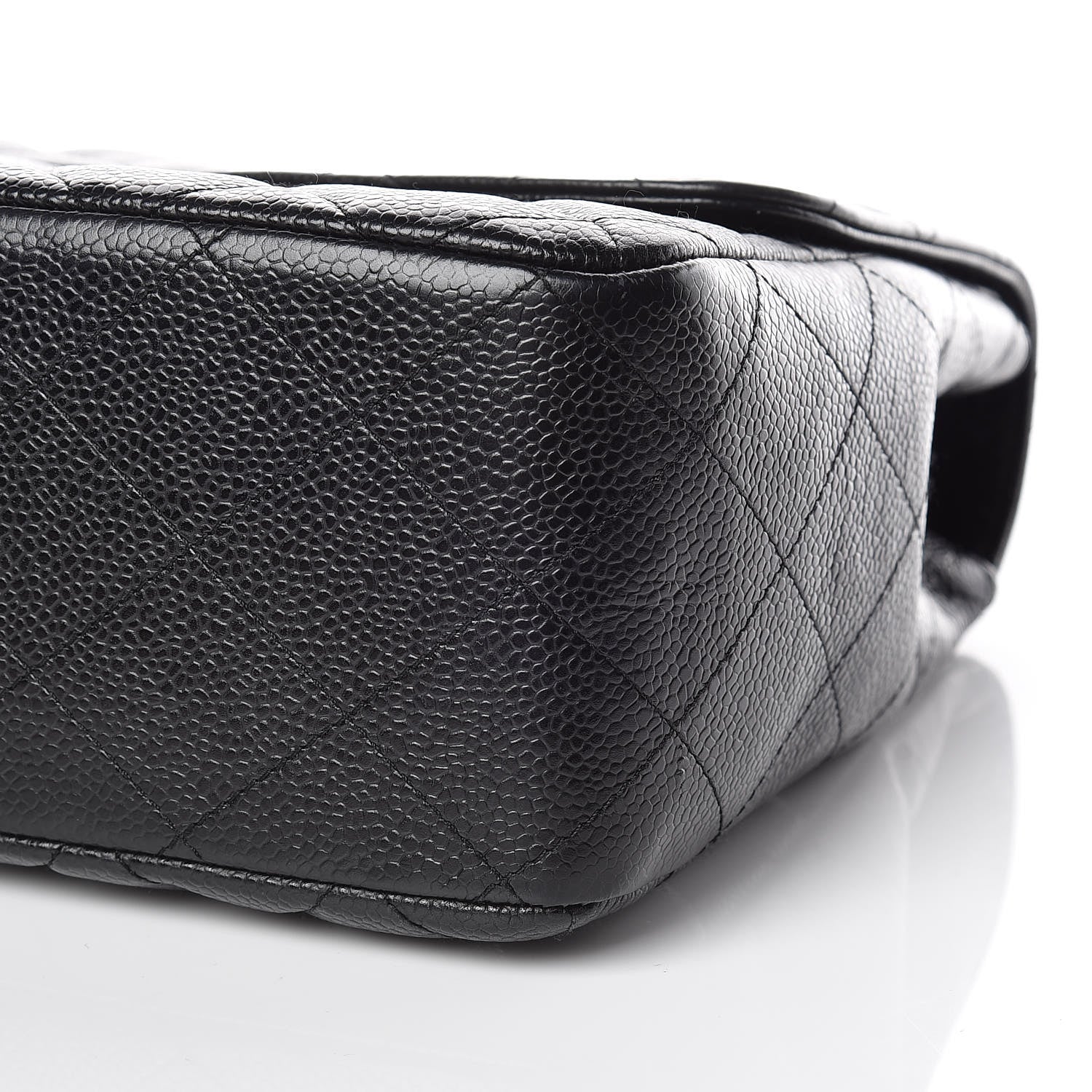 Chanel Caviar Quilted Jumbo Single Flap Black 9 of 16