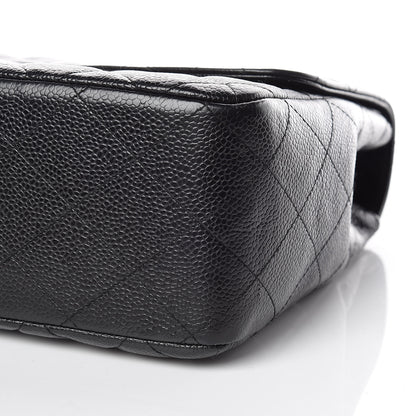Chanel Caviar Quilted Jumbo Single Flap Black 9 of 16