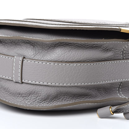 Chloe Calfskin Medium Marcie Round Crossbody Bag Cashmere Grey 9 of 10