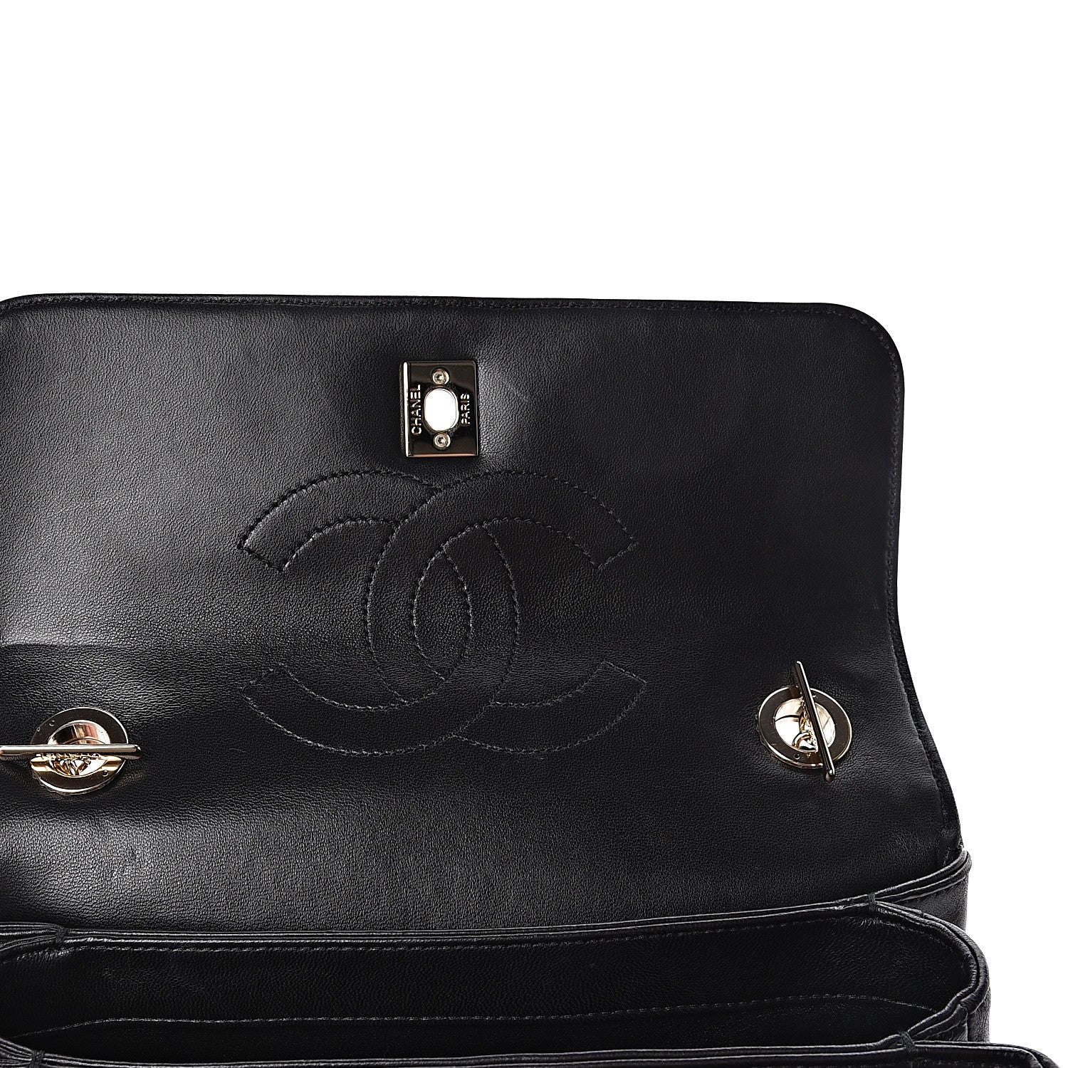 Chanel Lambskin Quilted Small Trendy CC Dual Handle Flap Bag Black 9 of 15