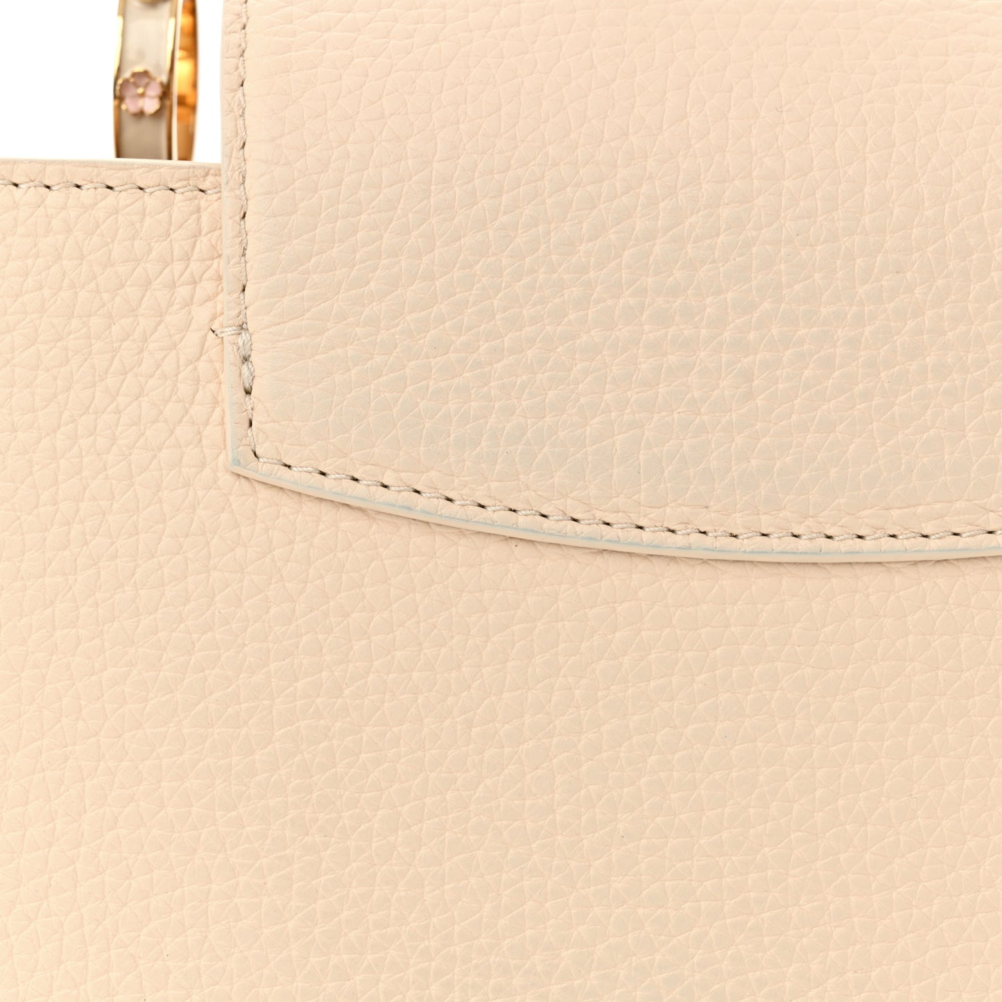 Taurillon Bloom Capucines BB Powder Beige