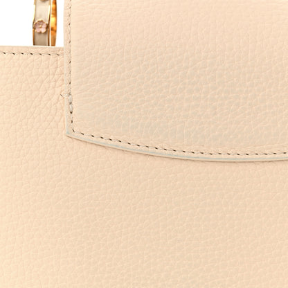 Louis Vuitton Taurillon Bloom Capucines BB Powder Beige 12 of 14