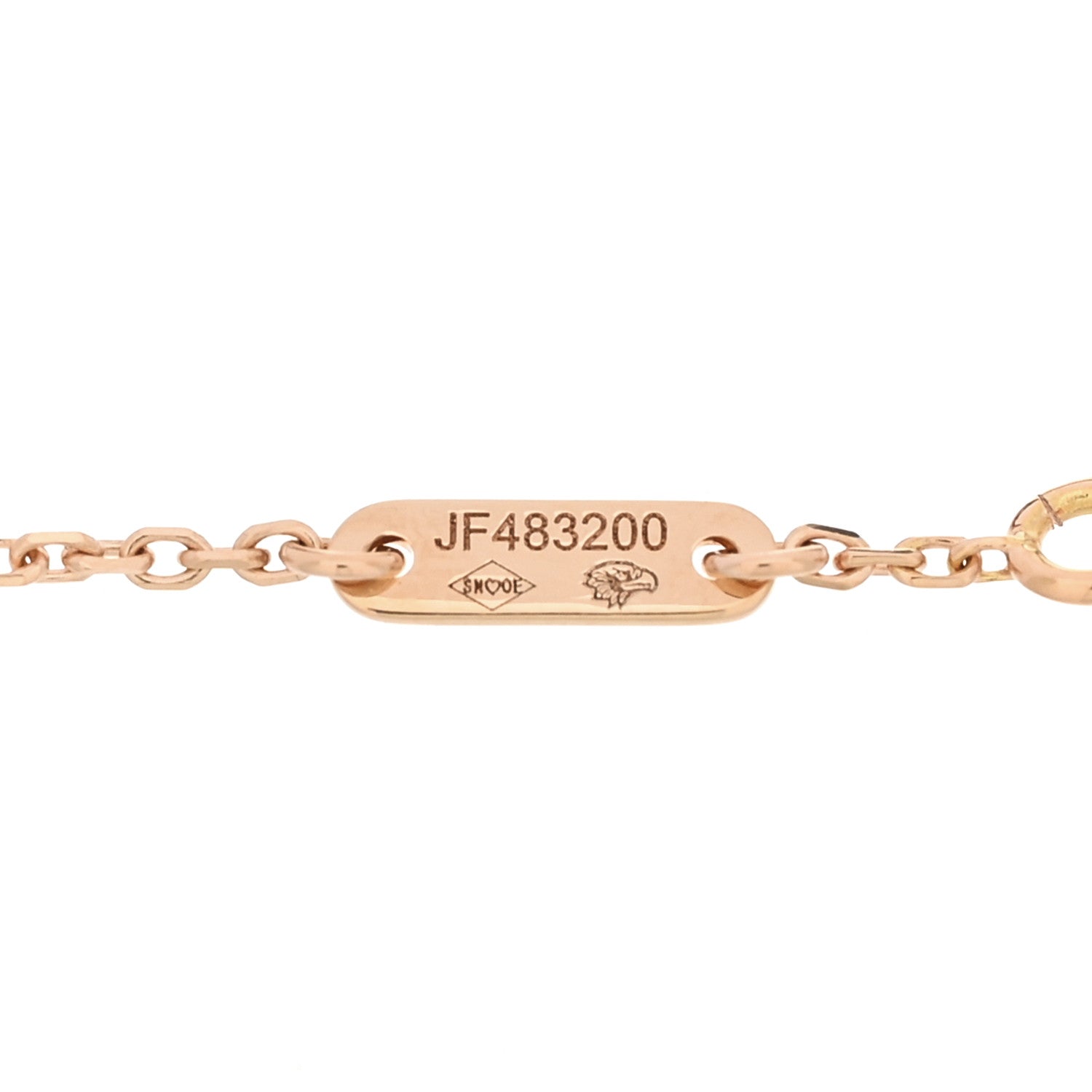 Van Cleef & Arpels 18K Rose Gold Carnelian Sweet Alhambra Bracelet 4 of 5