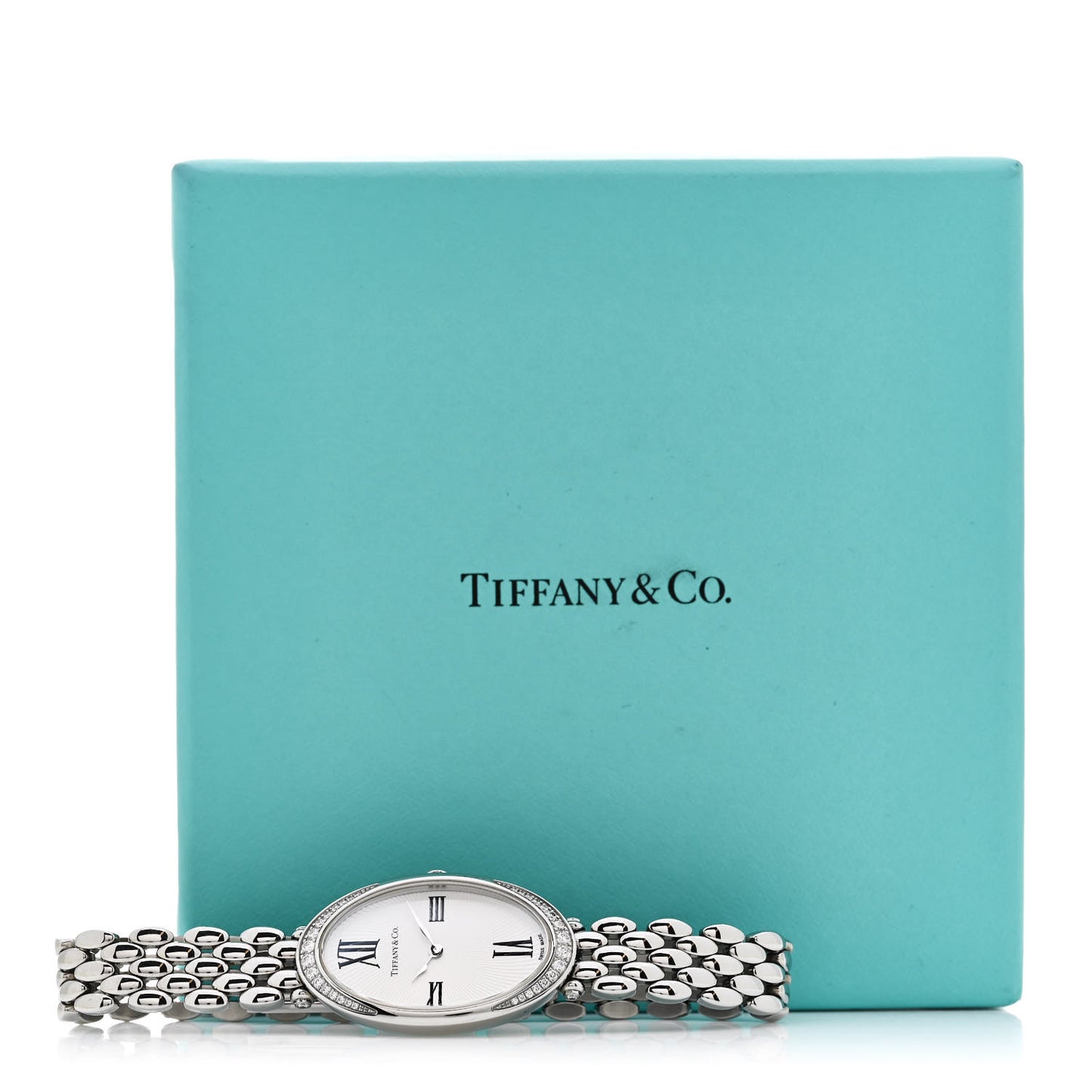 Stainless Steel Diamond 21mm 2-Hand Cocktail Quartz Watch